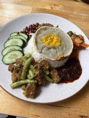 Vegan Nasi Lemak - RGB, Kuala Lumpur  at RGB and The Bean Hive in Kuala Lumpur