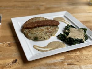 Potato Rosti with spinach, tempe and cashew cream - RGB, Kuala Lumpur  at RGB and The Bean Hive in Kuala Lumpur