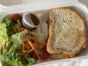 Pumpkin hummus & roast vege rye bread sandwich from RGB, Kuala Lumpur  at RGB and The Bean Hive in Kuala Lumpur