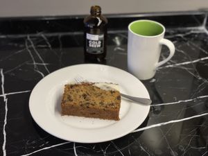 Fruit cake and cold brew from RGB, Kuala Lumpur  at RGB and The Bean Hive in Kuala Lumpur
