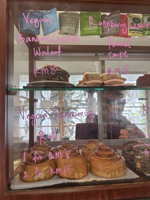 Vegan cinnamon rolls  at RGB and The Bean Hive in Kuala Lumpur