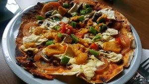 vegan pizza at RGB and The Bean Hive in Kuala Lumpur