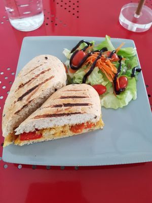 Roast veggie panini at RGB and The Bean Hive in Kuala Lumpur