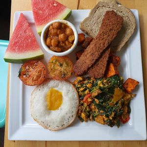 vegan breakfast at RGB and The Bean Hive in Kuala Lumpur