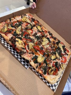 Vegan pizza  at Plaza Hotel - Pop Up Pizza in Las Vegas