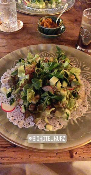 Salad at Biohotel Kurz in Berchtesgaden