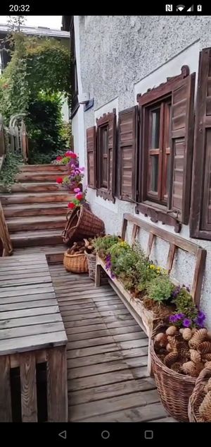 In front of the house at Biohotel Kurz in Berchtesgaden