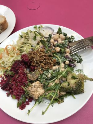 Salad buffet (this portion was 8€)  at OmNam in Helsinki