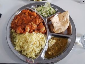 Curry lunch special from July 3, 2019 at OmNam in Helsinki