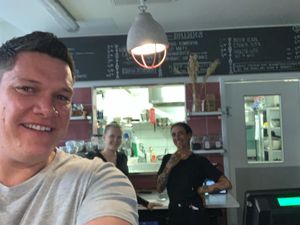 The kind staff! at OmNam in Helsinki