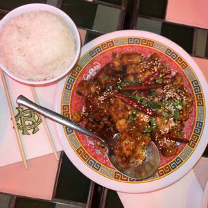 general tso’s cauliflower  at Fortunate Son Chinese in San Diego