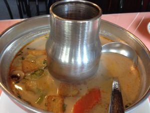 tom kha soup at Thai Taste in Loganville