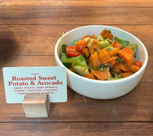 Roasted sweet potato and avocado salad  at The Growhouse by One Life in Dubai