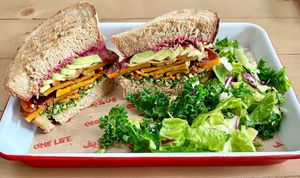 Alfalfa Romeo sandwich  at The Growhouse by One Life in Dubai