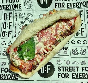 Special falafel sandwich  at Operation Falafel - Dubai Hills Mall in Dubai