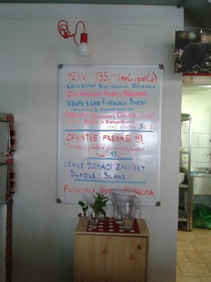 Daily menu at Krmelec Vrsky in Prague