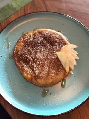 Pancake with sugar and cinnamon at Cafe Schnurrke in Cologne