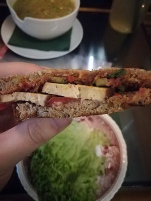 Sandwich at Cafe Schnurrke in Cologne