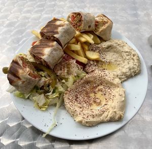 Falafel Saj Teller  at Falafeli in Braunschweig