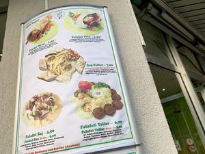 menu at Falafeli in Braunschweig