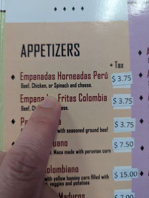 Menu at Casera Latin Kitchen and Bakery in Oceanside