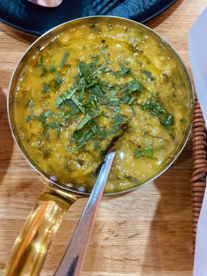 Spinach dal  at KT's Rasoi Indian Cuisine in St Joseph