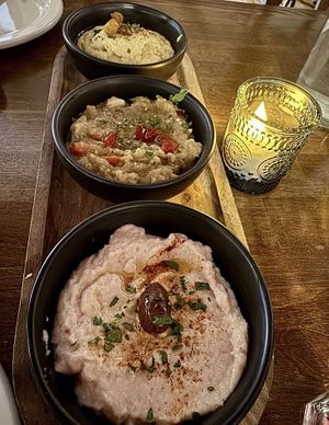 Dips!  at Tréla Greek Kitchen in Portland