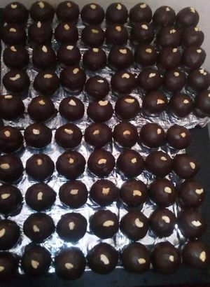 vegan Resses ball at Pumpernicle German Bakery in Rishikesh