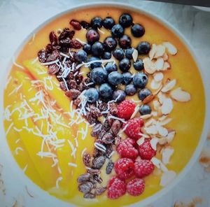 Our Healthy Smoothie Bowl at Pumpernicle German Bakery in Rishikesh