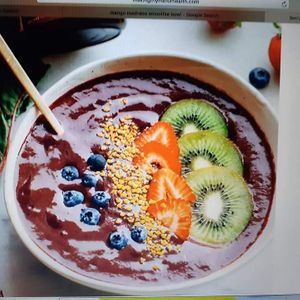 Our Healthy Smoothie Bowl at Pumpernicle German Bakery in Rishikesh