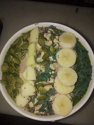 Our Healthy Smoothie Bowl at Pumpernicle German Bakery in Rishikesh