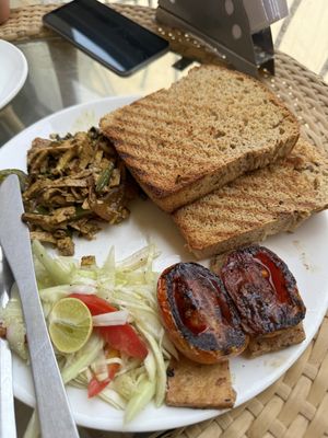   at Pumpernicle German Bakery in Rishikesh