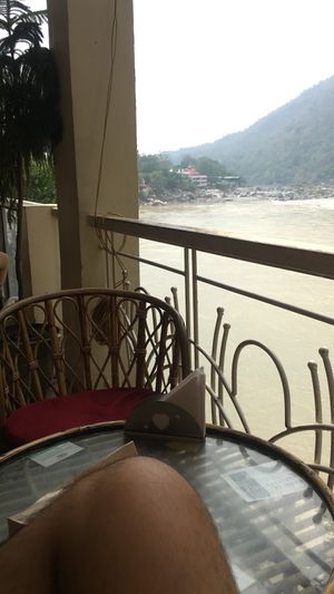 The Ganga at Pumpernicle German Bakery in Rishikesh