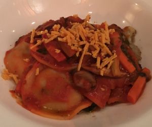 Vegan ravioli at Cedar Restaurant in Washington