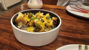 Cauliflower japchae app at Seoul Food DC in Takoma Park
