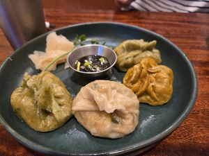 Steamed grandma's dumplings at Seoul Food DC in Takoma Park