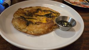 Kabocha squash pancake at Seoul Food DC in Takoma Park