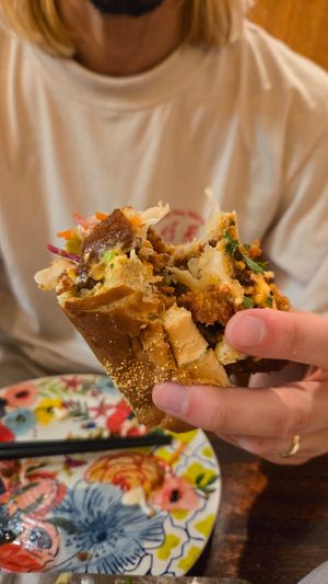 Po boy at Seoul Food DC in Takoma Park