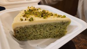 Pistachio cake at Seoul Food DC in Takoma Park
