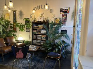 Book nook   at Seoul Food DC in Takoma Park