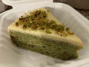 Pistachio cardamom cake    at Seoul Food DC in Takoma Park