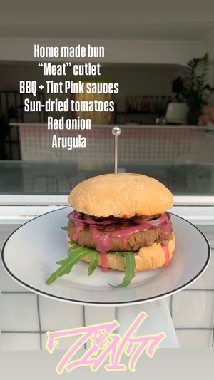 Vegan Meat Burger  at Tint Plant Food in Batumi