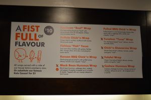 Menu at YamChops. at Yam Chops in Toronto