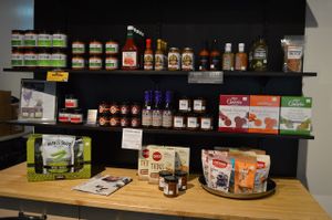 YamChops pantry items. at Yam Chops in Toronto