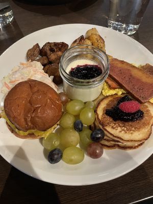 Weekend brunch-plate.   at Enter/Exit in Stockholm