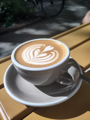 Oat flat white at Southbank Specialty Coffee in Munich