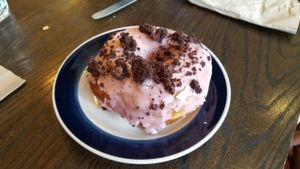 Strawberry Oreo Donut at bloomer's in Toronto