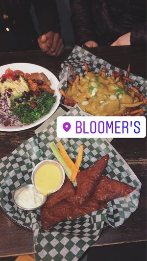 Foood at bloomer's in Toronto