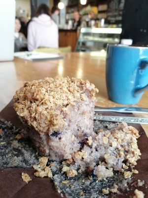 vegan blueberry muffin and earl grey tea (was too excited to wait!!) at bloomer's in Toronto