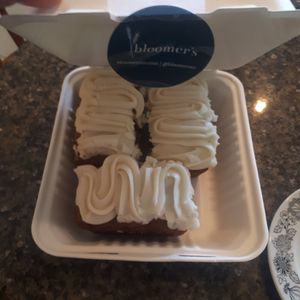 Carrot cake loaves at bloomer's in Toronto